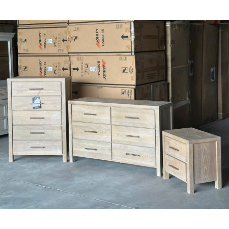 B5822 - 31 : Tủ Ngang 06 Ngăn Kéo - Màu Kem Sứ Nung